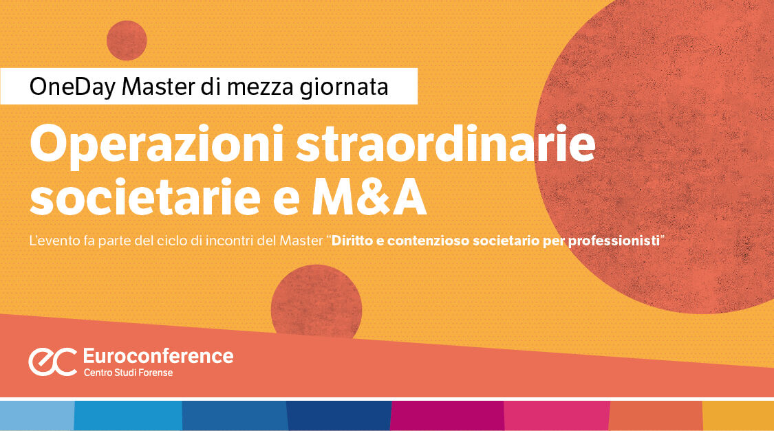 Immagine Operazioni straordinarie societarie e M&A | Euroconference